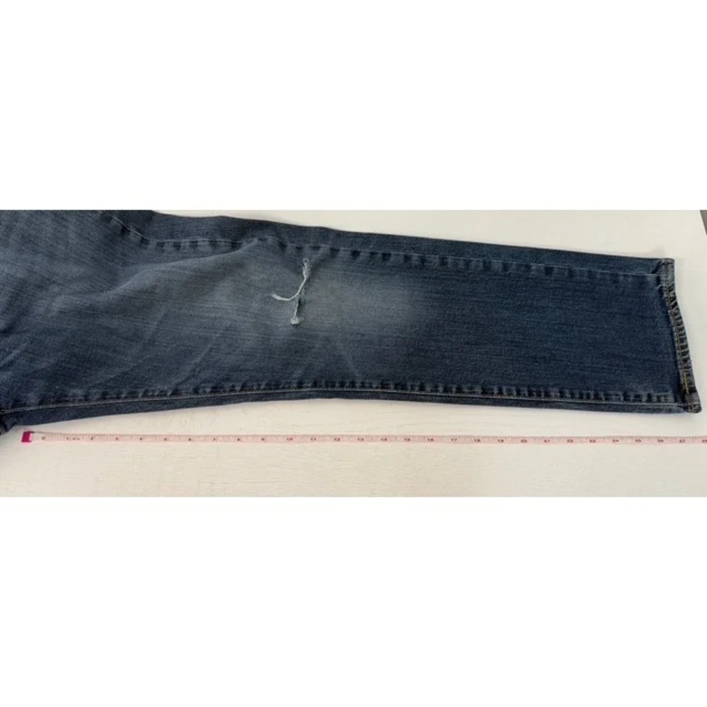Levi's‎ 505 Mens Jeans Blue Straight Fit Button Fly Distressed Size 32x30